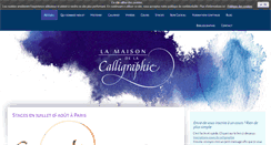 Desktop Screenshot of lamaisondelacalligraphie.com