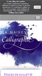 Mobile Screenshot of lamaisondelacalligraphie.com