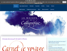 Tablet Screenshot of lamaisondelacalligraphie.com